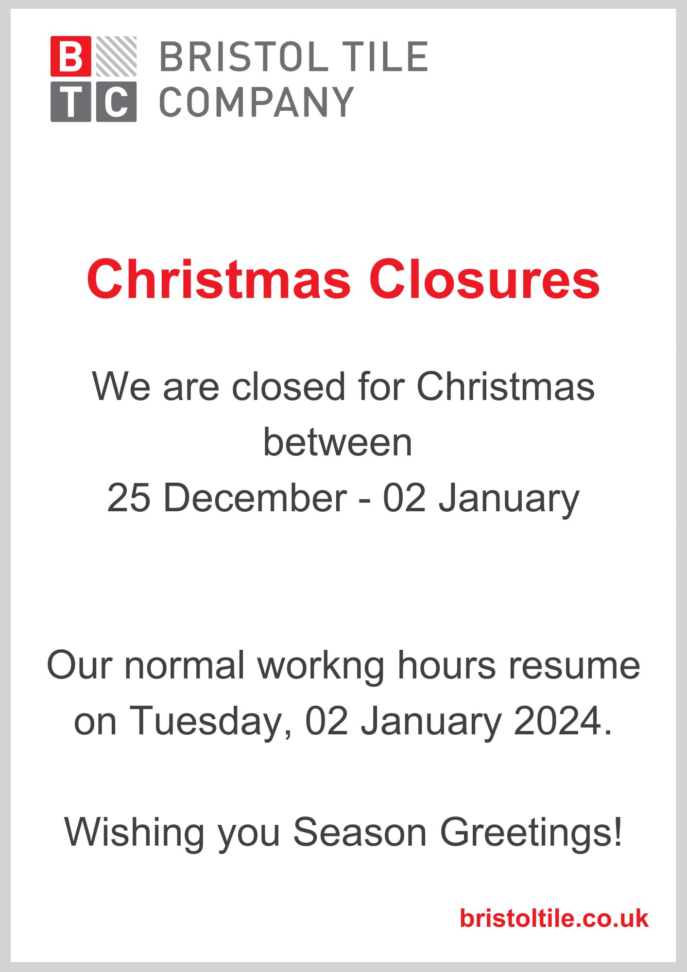 Christmas Holiday